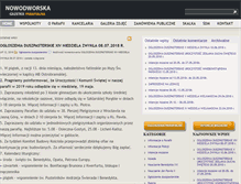 Tablet Screenshot of nowodworska.gazetkaparafialna.pl